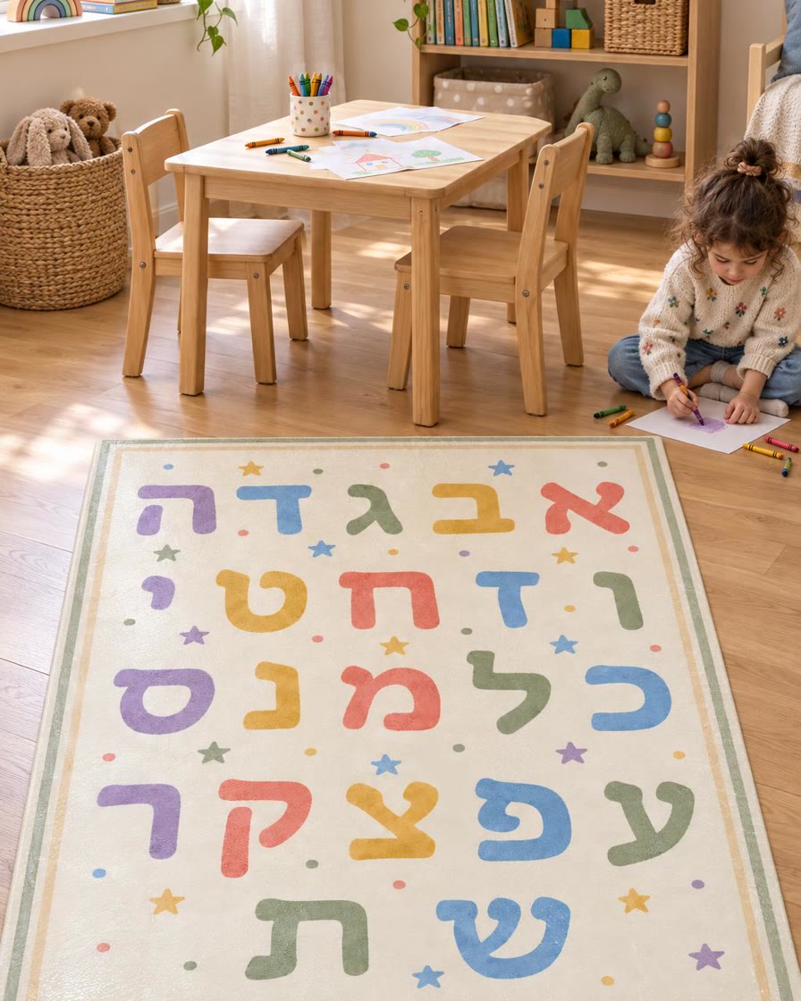 שטיח פי וי סי - אלף-בית בחדר