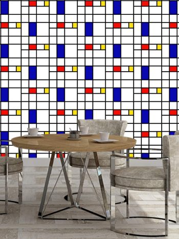 טפט Piet Mondrian Pattern 6