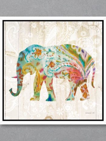 תמונה Boho Paisley Elephant II