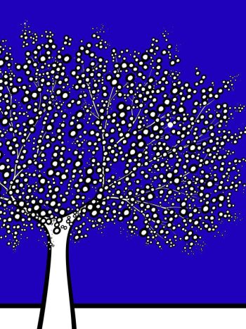 טפט Blue Tree