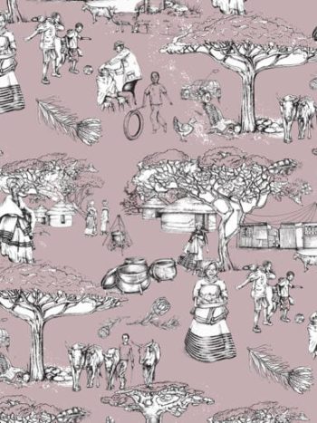 Noluthando Burnished Lilac Toile