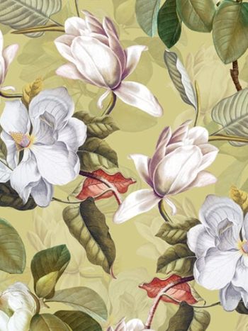 Vintage Magnolia Garden Green