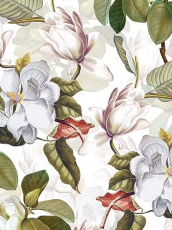 Vintage Magnolia Garden White