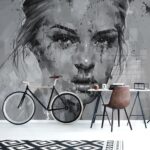 ⁦By My Little Hand – Black & White – Wallpaper⁩ – תמונה ⁦2⁩