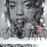 ⁦Pour Me Out – Black & White – Wallpaper⁩ – תמונה ⁦2⁩