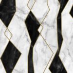 Jagged Marble B&W