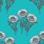 King Protea -Teal