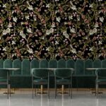 ⁦Monkeys and Lotus Flowers – Black⁩ – תמונה ⁦2⁩