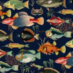 Vintage Fish – Navy
