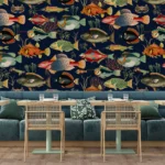 ⁦Vintage Fish – Navy⁩ – תמונה ⁦2⁩