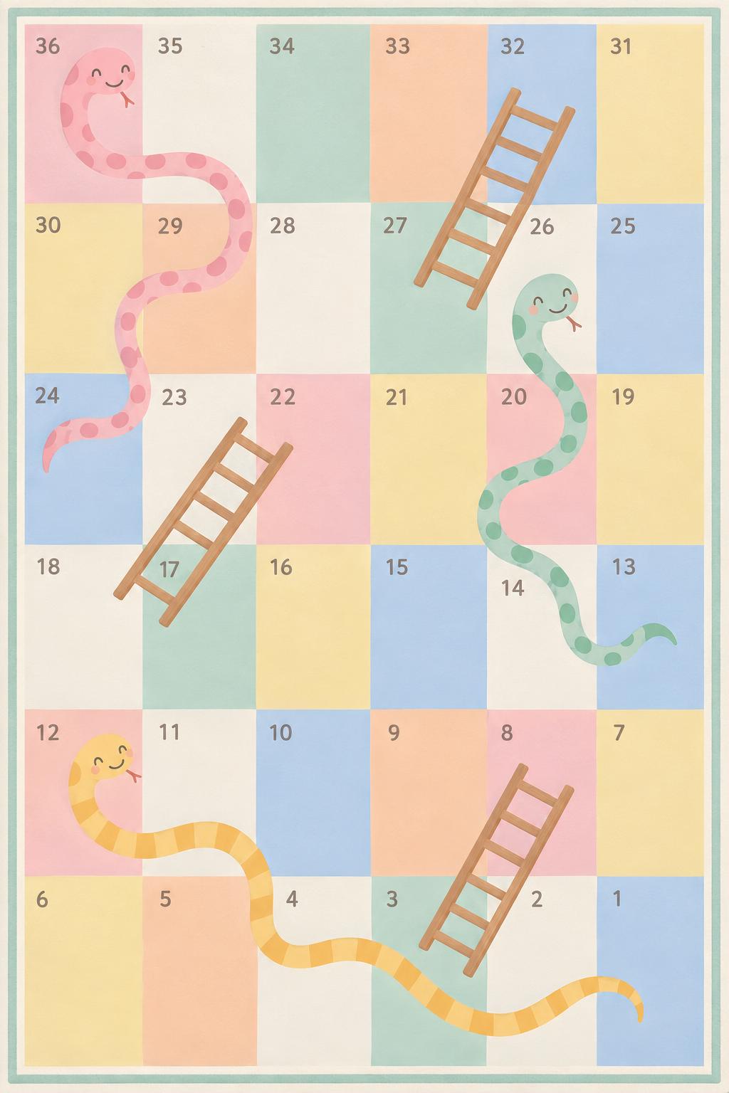שטיח פי וי סי - סולמות ונחשים