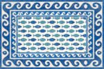 פלייסמט מלבני 30×45 בדוגמה דגים