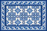 פלייסמט מלבני 30×45 בדוגמה קובלט